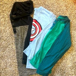 3 medium long sleeve shirts